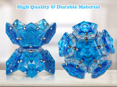 RoomyRoc stress relief fidget toy crystal blue offers calm focus during work or study.