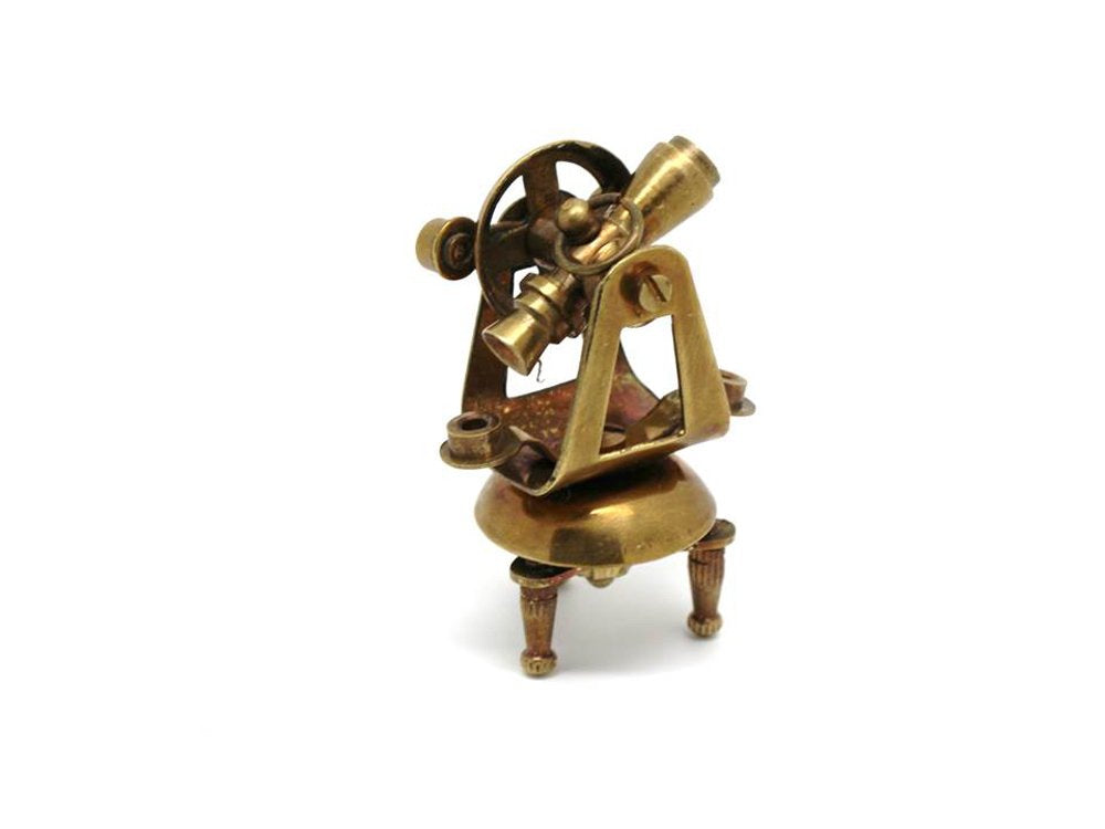 Roorkee Instruments sextant miniature enhances steampunk shelf display
