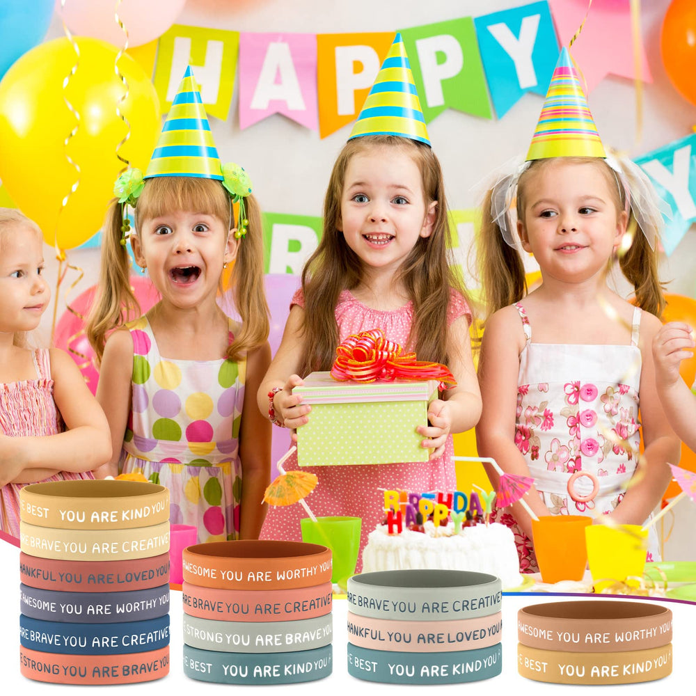 Roowest party gift wristbands ideal for birthdays and classroom celebrations