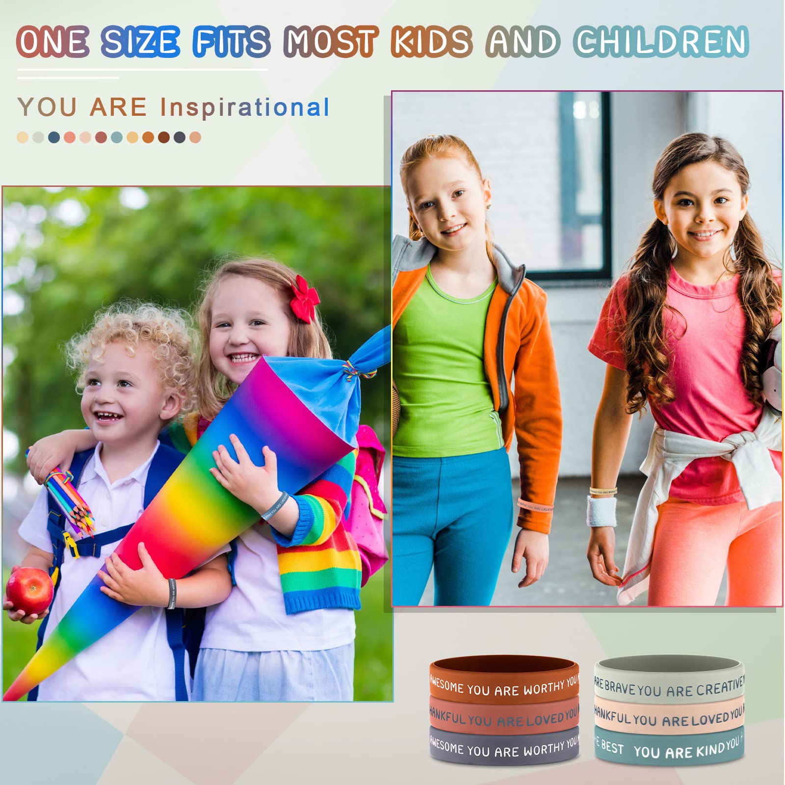 Roowest wristbands diameter and fit suitable for kids' hands