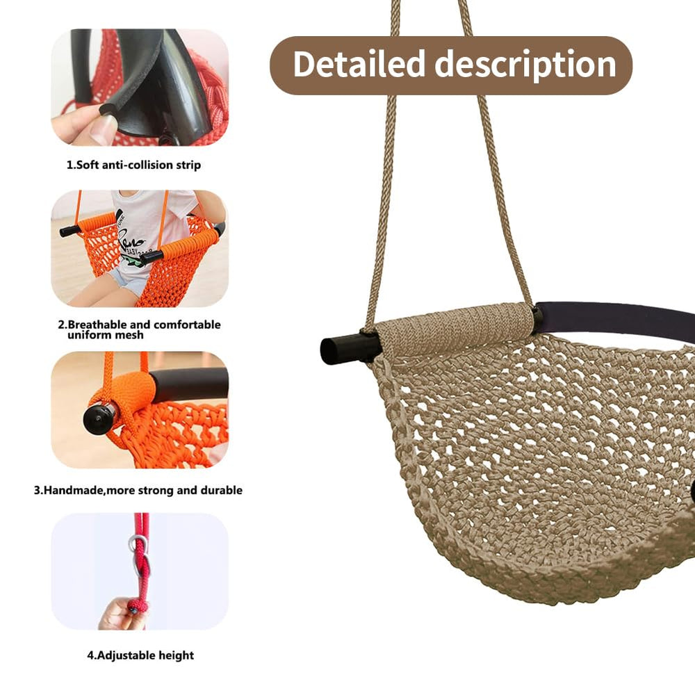 ROPECUBE ergonomic U-shaped cradle supports comfortable, secure seating