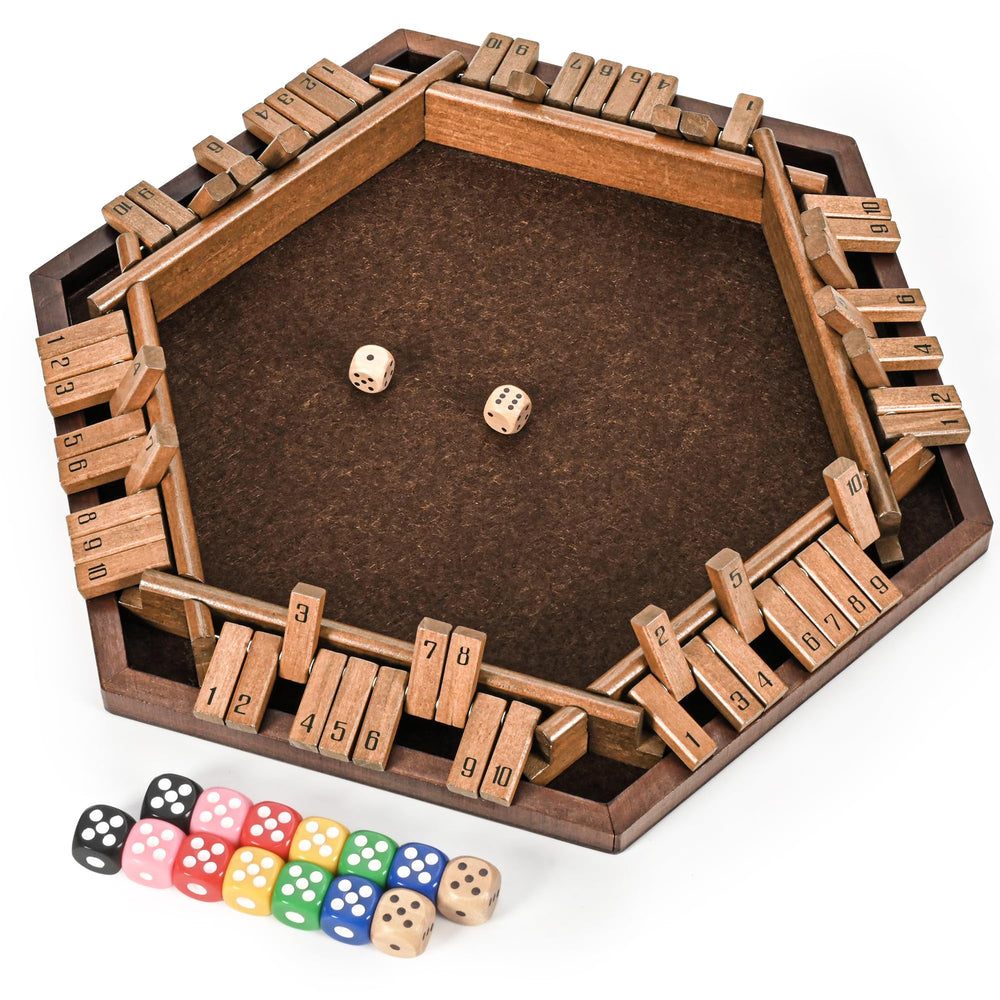 Ropoda 6-Way Shut The Box game setup for family play and learning