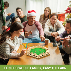 ropoda Shut The Box wooden box with felt for quiet play