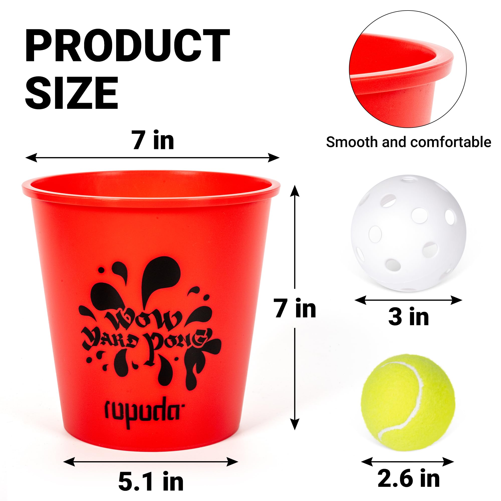 ROPODA Giant Yard Pong played in the backyard with kids and adults enjoying a challenge.