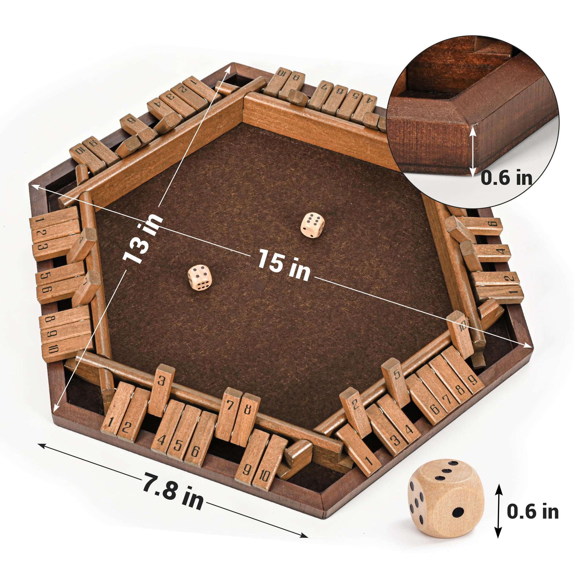 Ropoda gift ready Shut The Box for puzzle lovers