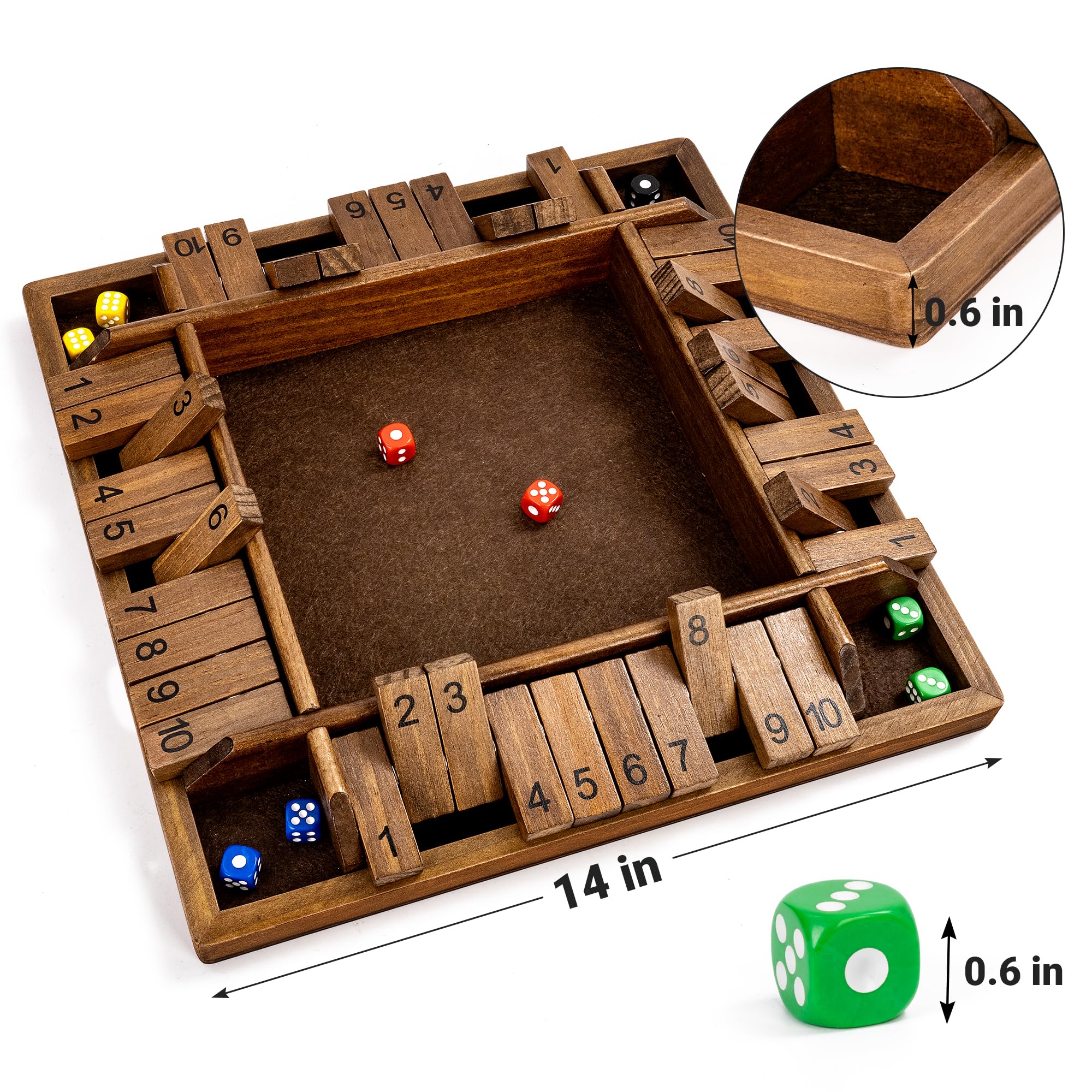 Ropoda vintage-style shut the box highlighting traditional design