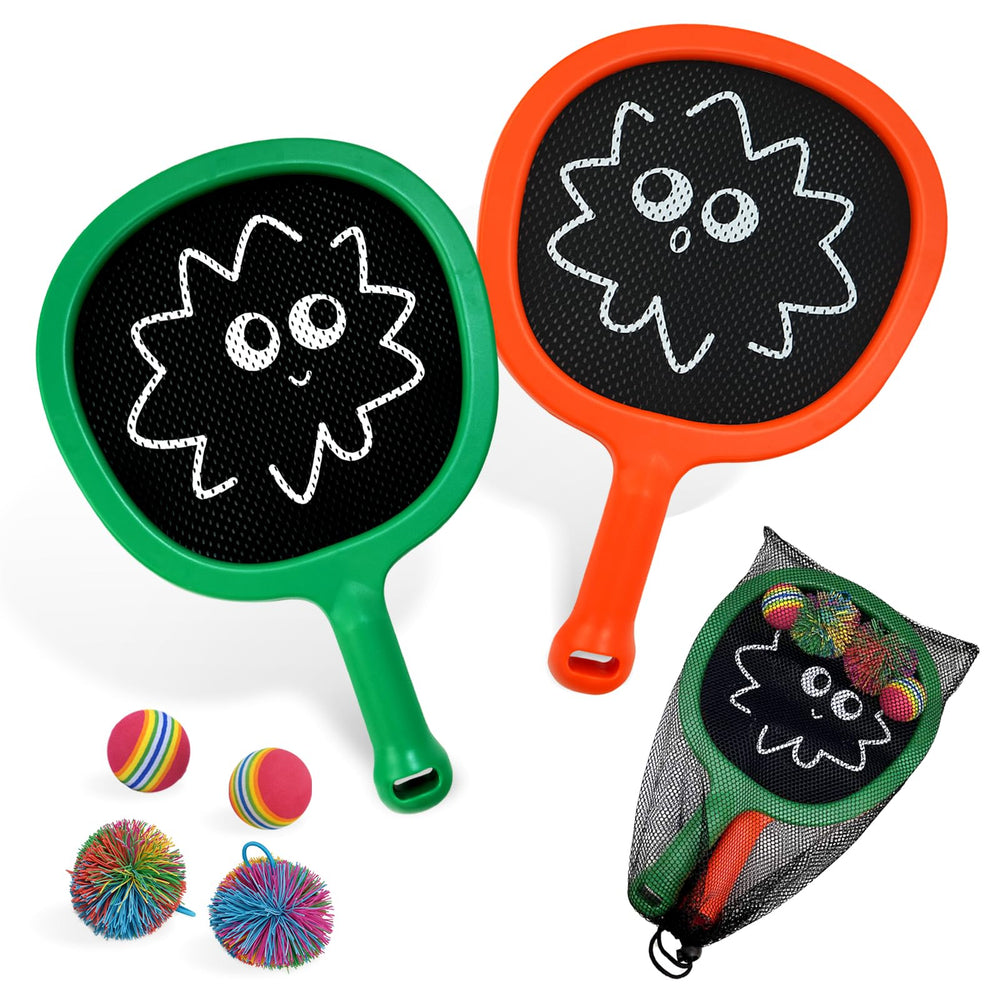 RORLAND racquet paddle playset with sturdy frame and non-slip grip for confident play.