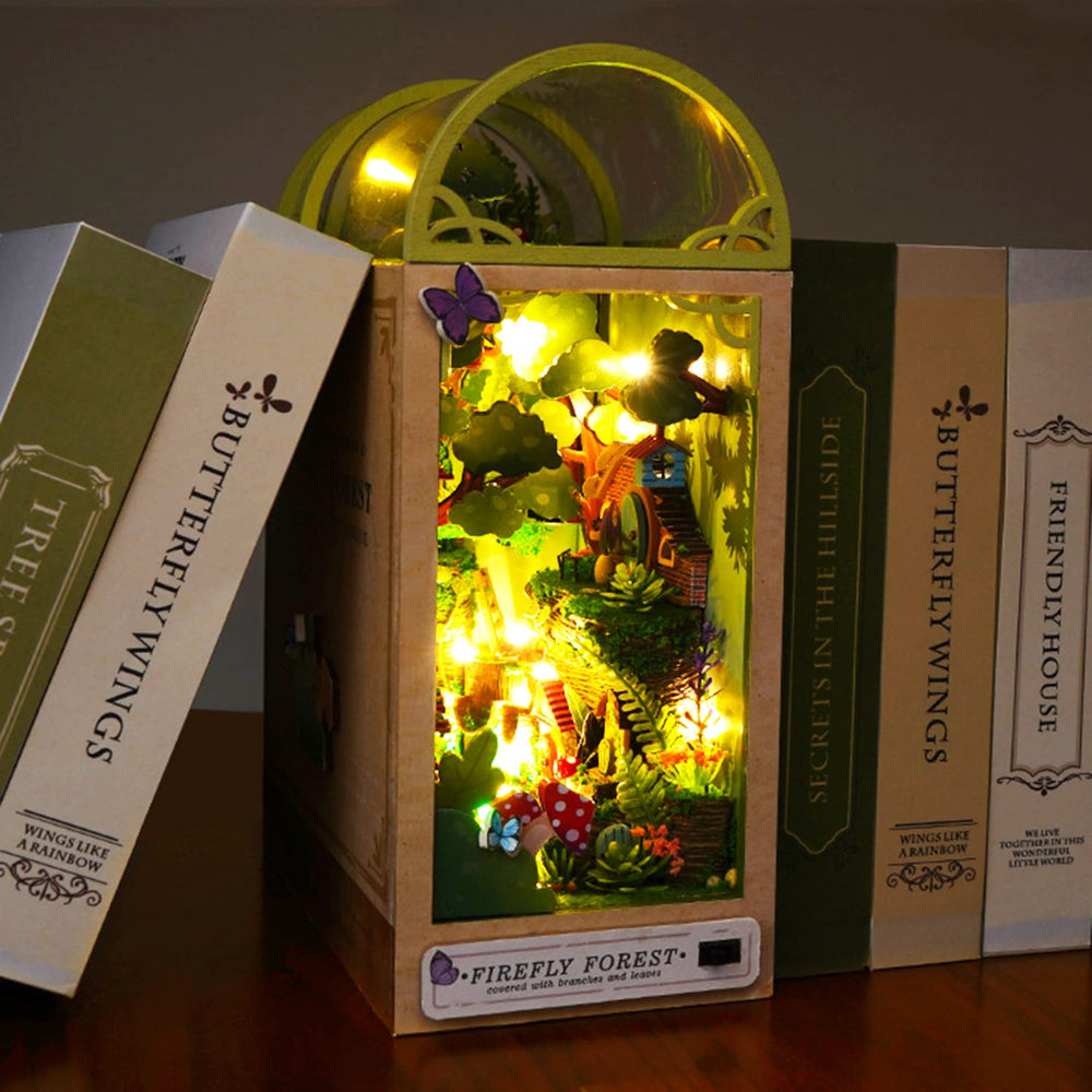 Roroom Firefly Forest dollhouse kit assembly step — clear guides for beginners