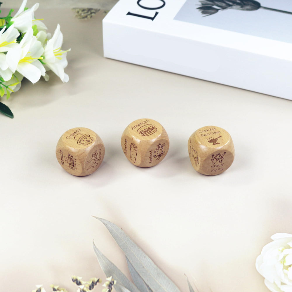 RORTUSAT Date Night Dice neatly stored in a travel-ready box.