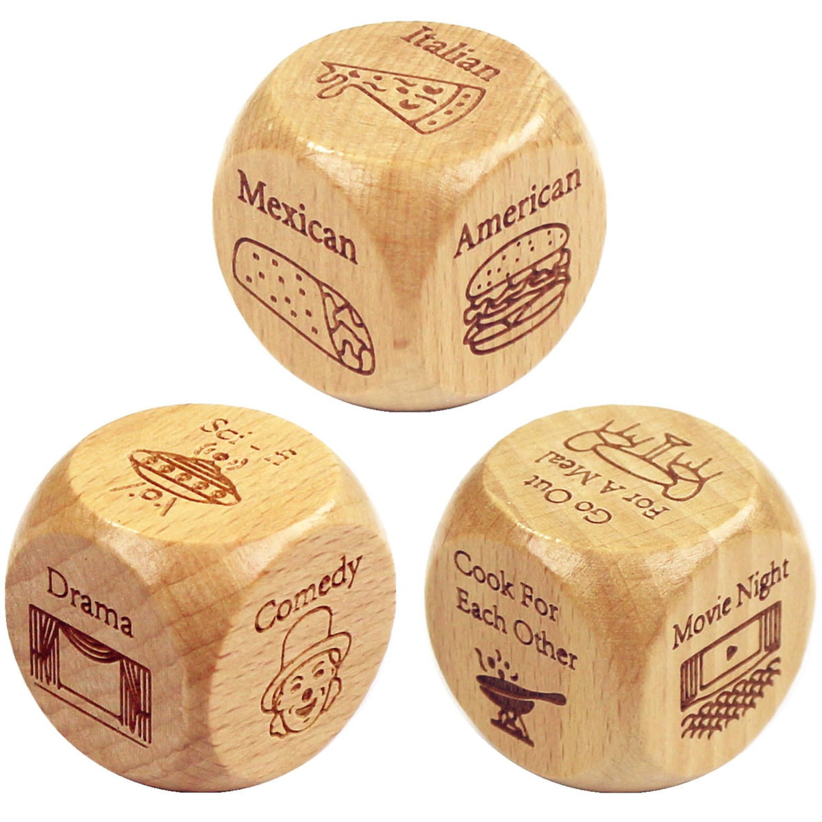 RORTUSAT Date Night Dice packaging, a stylish couples gift ready for gifting.