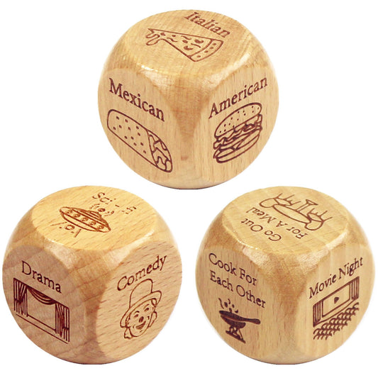 RORTUSAT Date Night Dice packaging, a stylish couples gift ready for gifting.