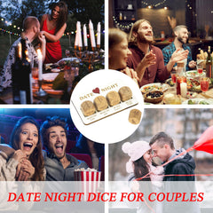 RORTUSAT date night dice made of high-quality wood for durable use