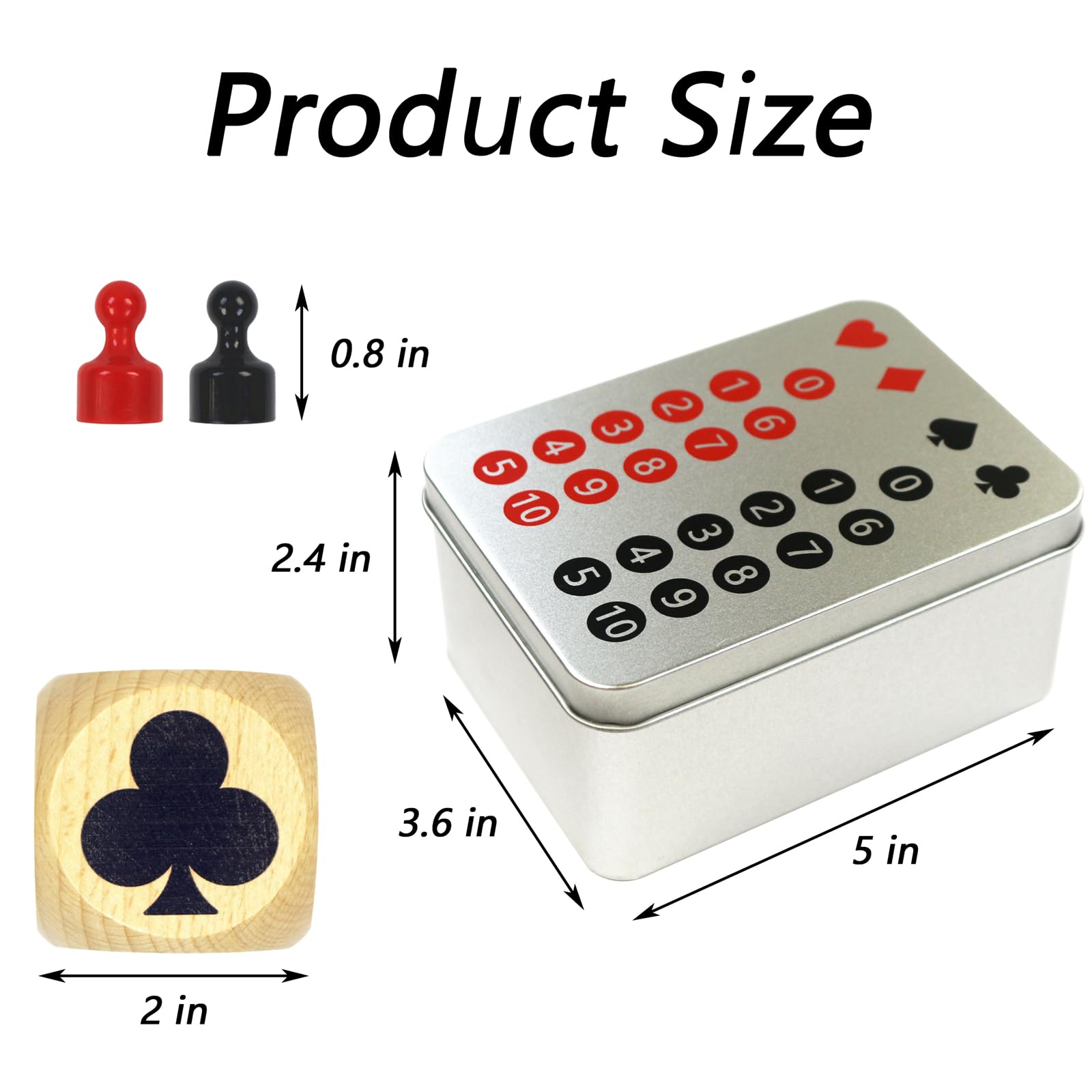 RORTUSAT solid wood marker dice with smooth edges and durable feel
