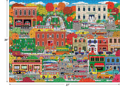 RoseArt Everyday Heroes finished 20x27 inch puzzle display
