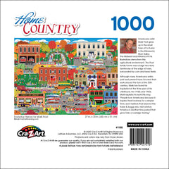 RoseArt Everyday Heroes puzzle table view ready for group puzzling