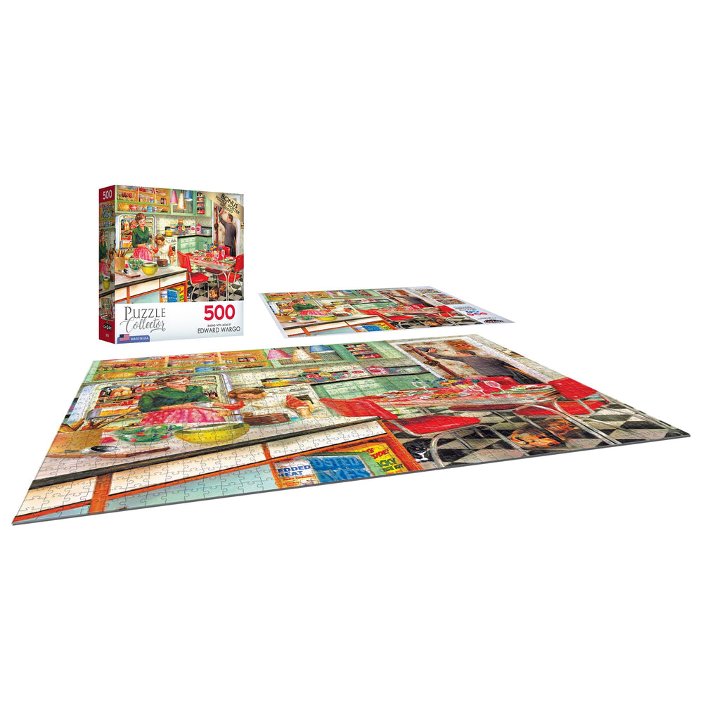 RoseArt Puzzle Collector flour and dough in bowls, great for cozy evenings and kitchen-table corners.