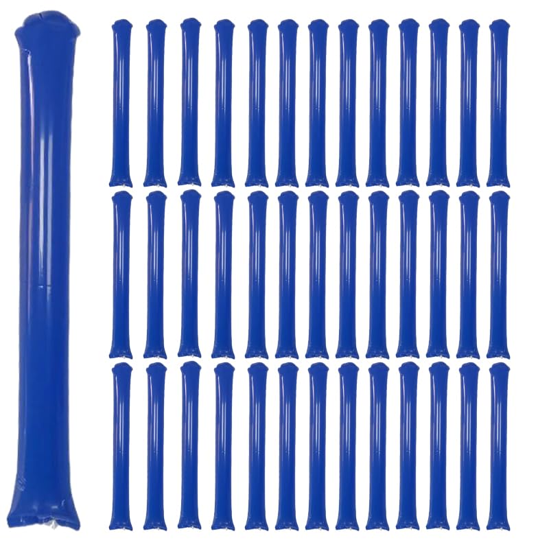 Rosebb 40pcs thunder sticks in blue, ideal for energetic game-day cheering.