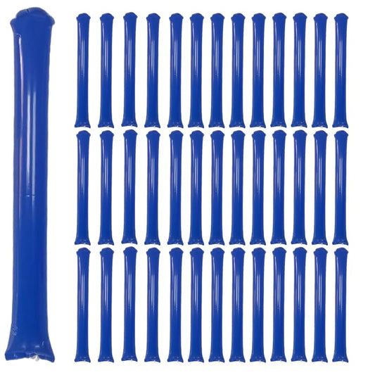 Rosebb 40pcs thunder sticks in blue, ideal for energetic game-day cheering.