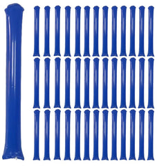 Rosebb 40pcs thunder sticks in blue, ideal for energetic game-day cheering.