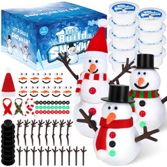 RoseFog 9-pack Christmas clay kit for kid-friendly snowman crafts