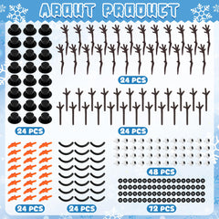 RoseFog Air-dry clay packs for snowman decoration and shaping.