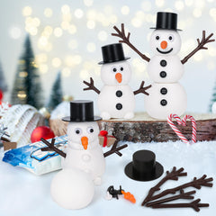 RoseFog Snowman accessories set with eyes, nose, mouth, hat and arms.