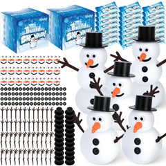 RoseFog Snowman Craft Kit packaging and air-dry clay for easy holiday crafts.