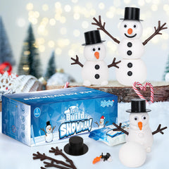 RoseFog snowman kit with hat, eyes, nose, and buttons for creativity.