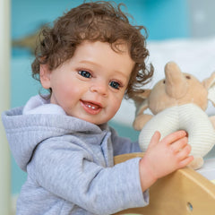 ROSHUAN Reborn Baby Boy 22in safe for ages 3+.