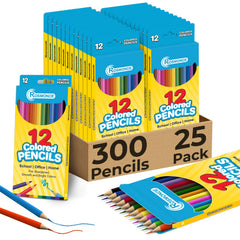 Rosmonde colored pencils 300 pre-sharpened tips for instant classroom use