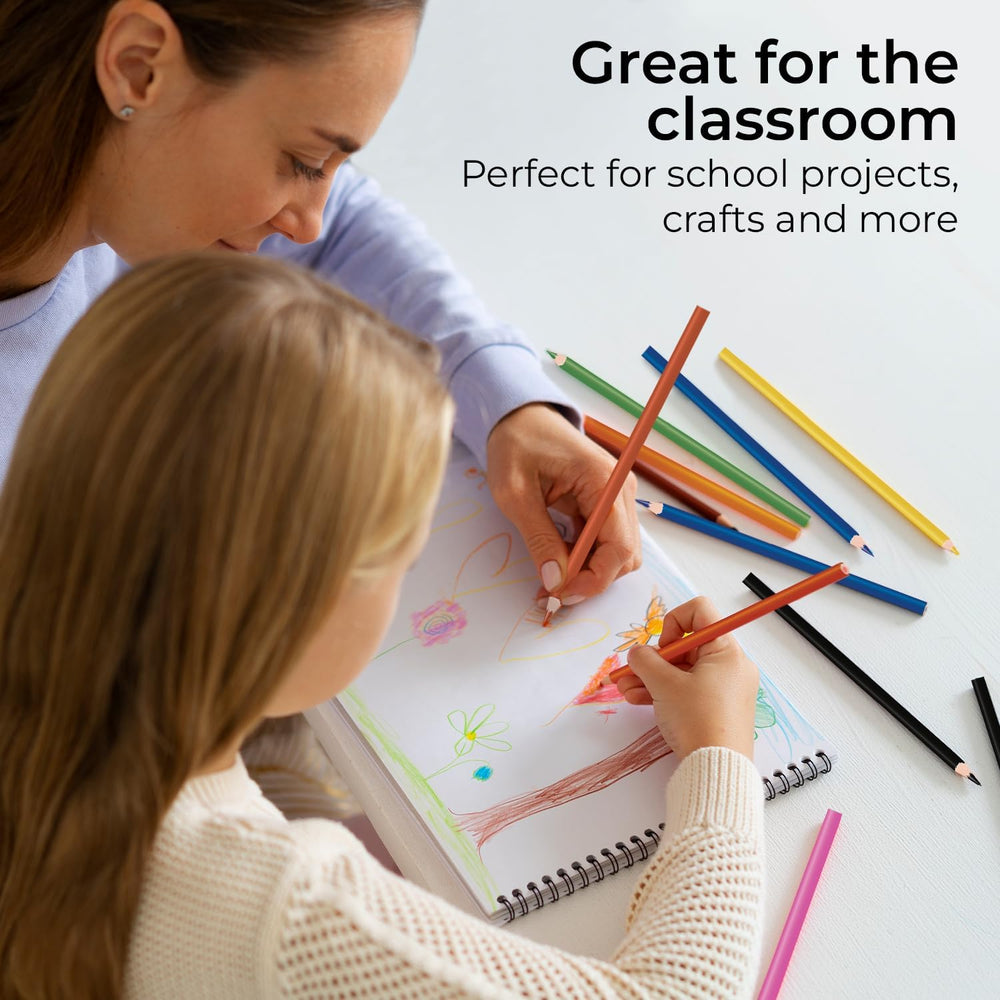 Rosmonde colored pencils provide non-toxic, safe color options for school and home use