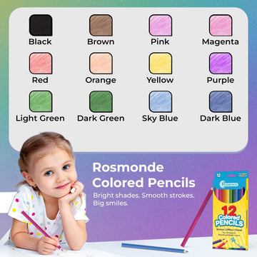 Rosmonde easy hold grip design for comfortable coloring