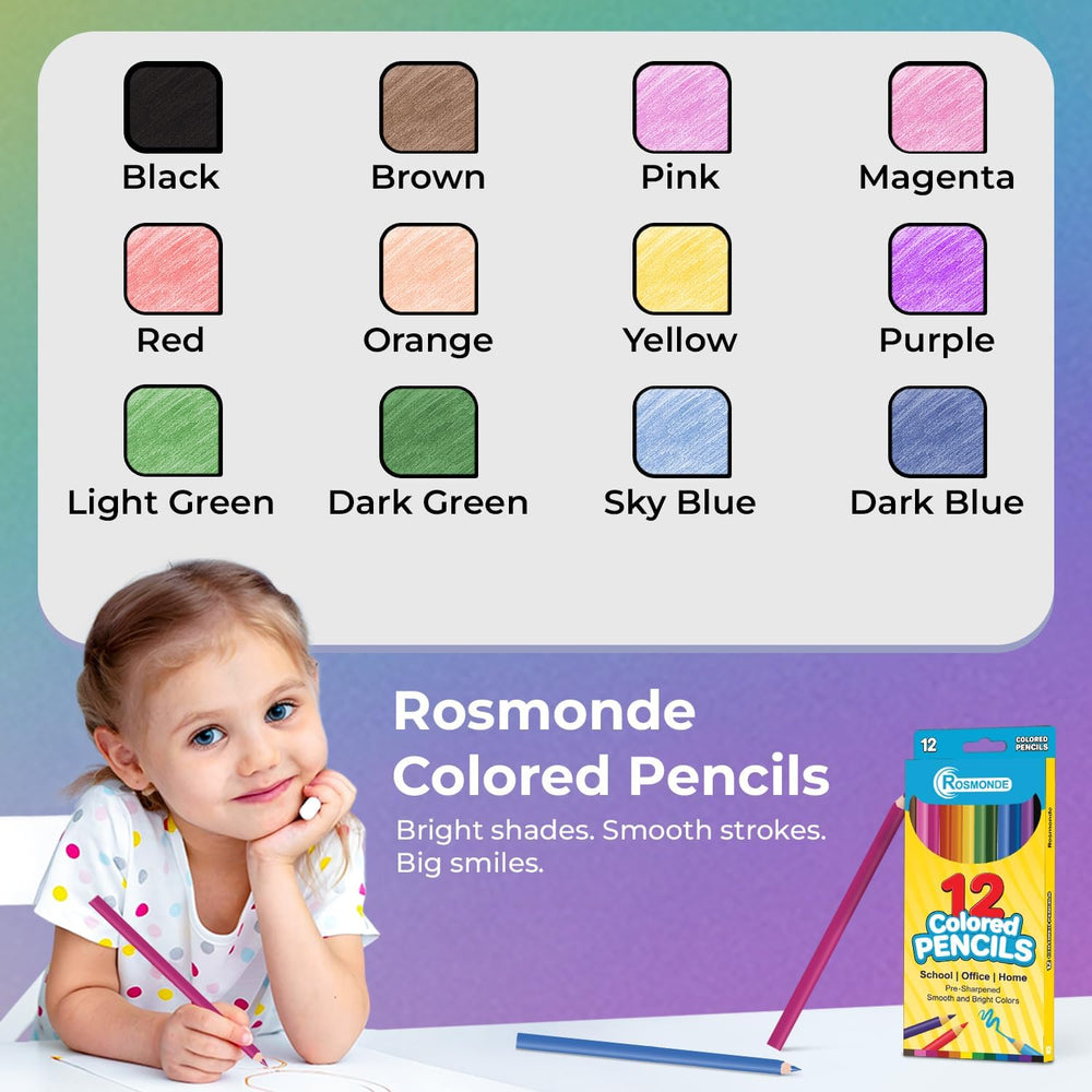 Rosmonde easy hold grip design for comfortable coloring