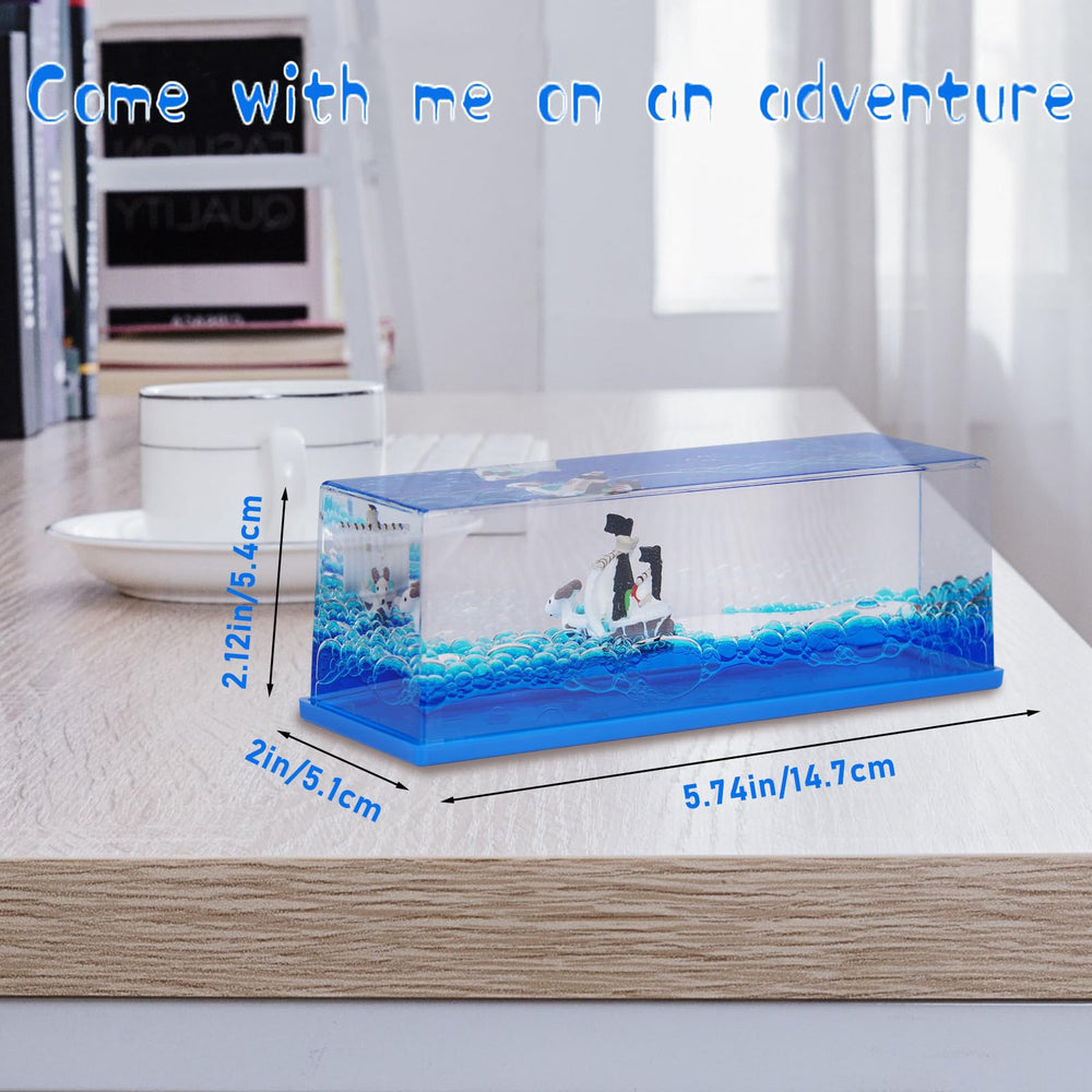 ROSSOM Resin iceberg detail enhances realism in a modern display
