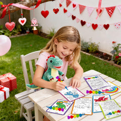 Rossorha butterfly-crayon holder secures crayons on the card for easy sharing.