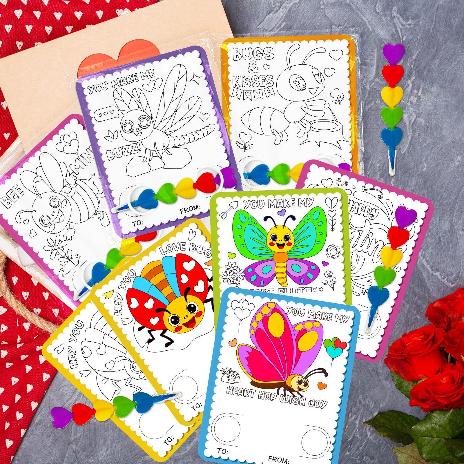 Rossorha butterfly crayon holder helps keep crayons organized in class.