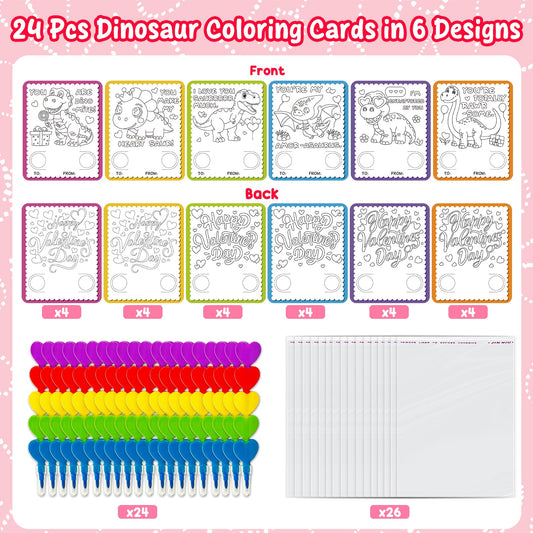 Rossorha stacking crayons with heart design; keeps cards organized and stackable.