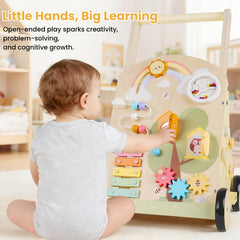 Rosynee push walker xylophone panel encourages melody exploration.