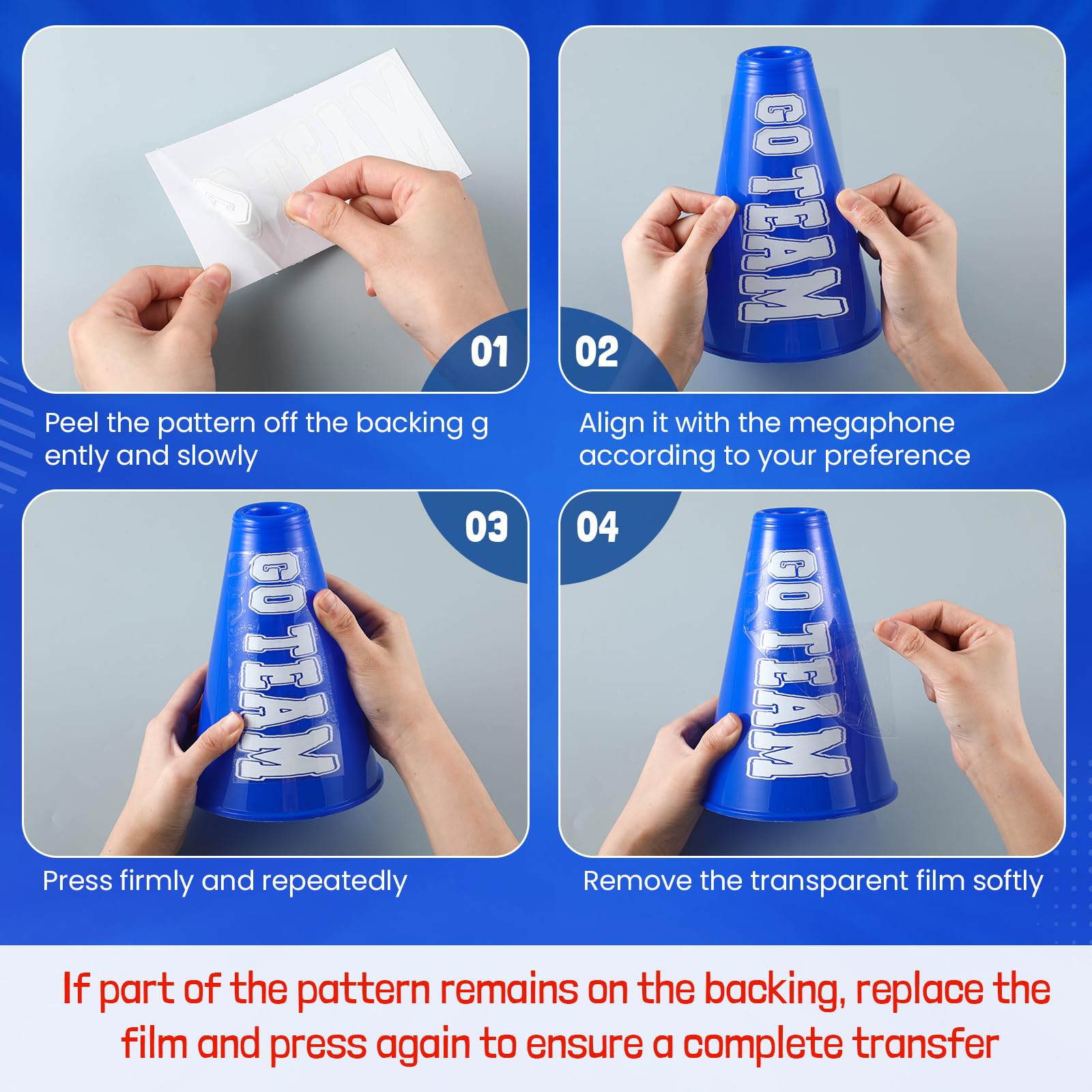 Rotatingpals blue megaphone decorations suit sports games and parties