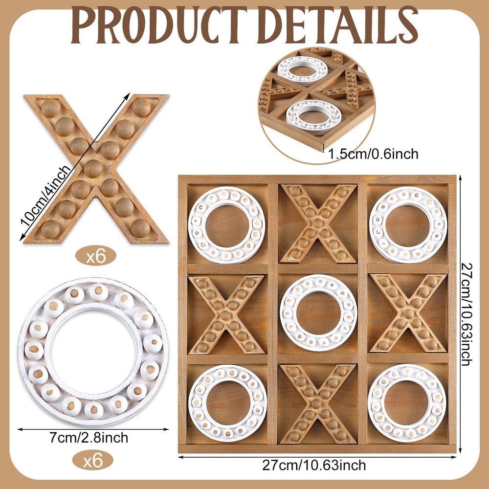 Rotatingpals X and O playing pieces included for interactive tabletop fun.
