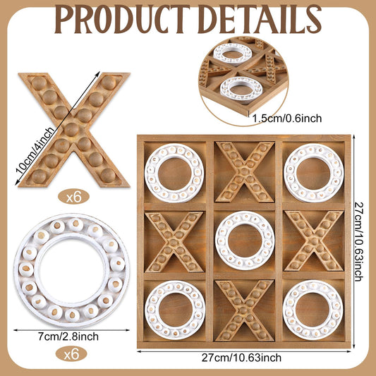 Rotatingpals X and O playing pieces included for interactive tabletop fun.