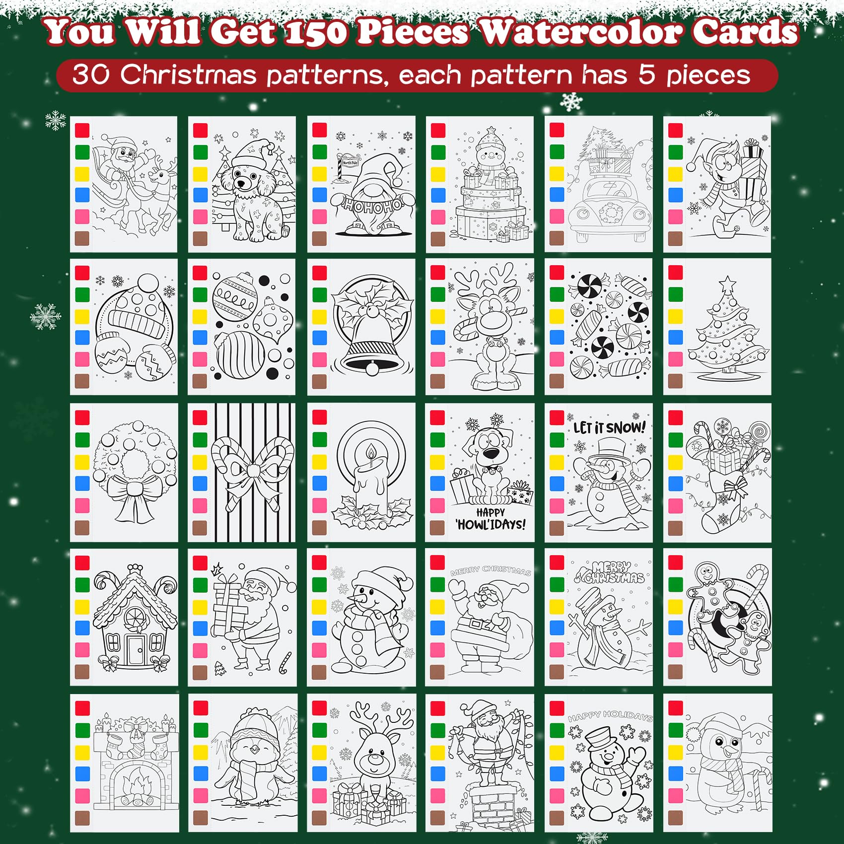 Rotu Christmas cards with festive designs for greetings and gifts