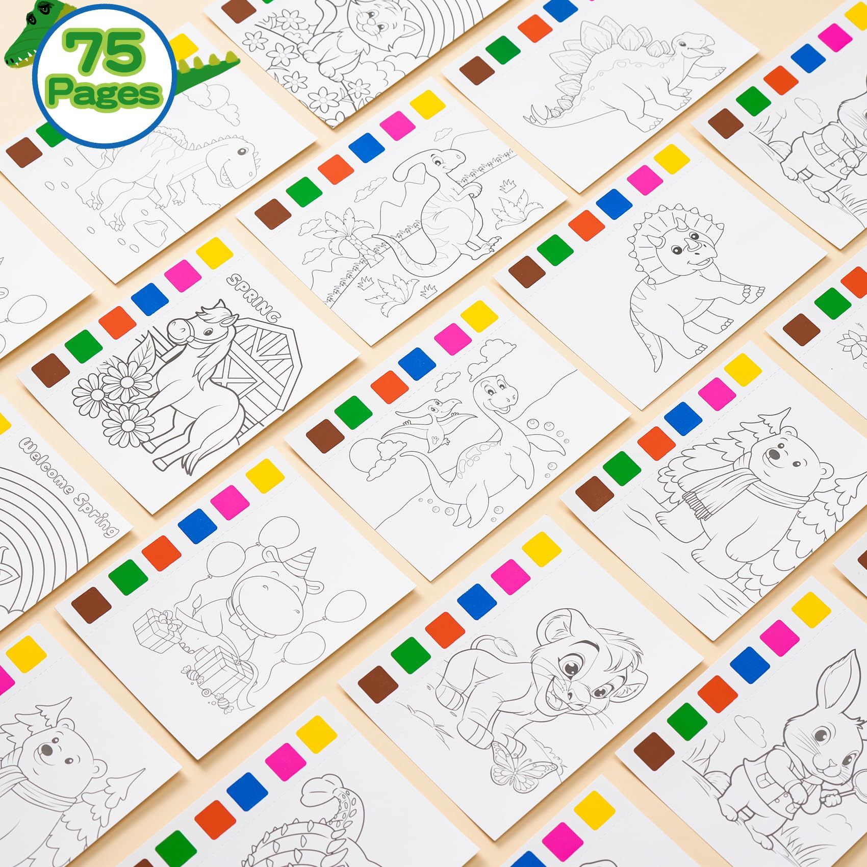 Rotu dinosaur-themed coloring designs inspire imaginative play and learning.