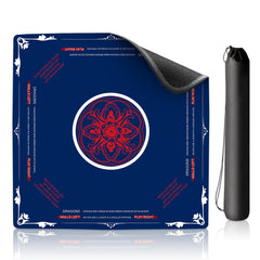 ROVYNTH Mahjong Mat 315x315 Navy laid out to show ample play space and comfort