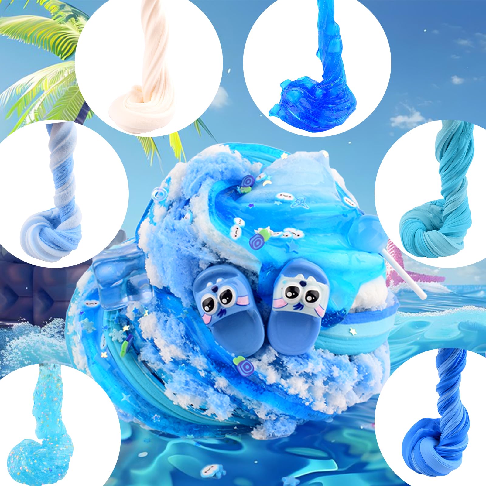 Rowecvce slime accessories spread supports creative mix-and-match experiments
