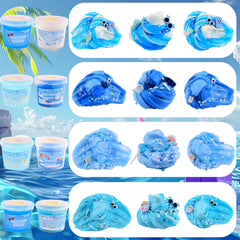Rowecvce gradient blue slime showcases ocean-inspired color transition