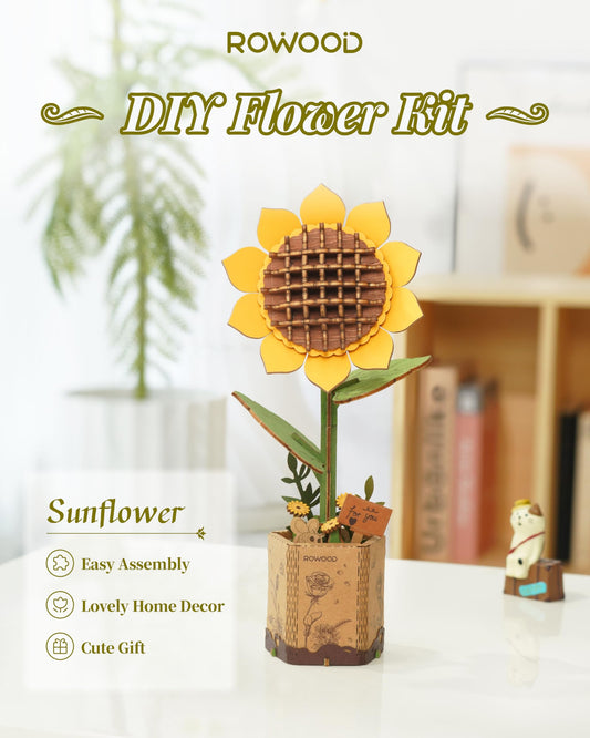 Rowood 3D flower base display enables versatile bouquet options