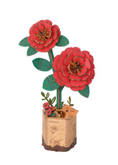 Rowood 3D puzzle artificial flower bloom display for home decor