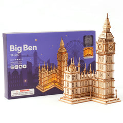 Rowood Big Ben puzzle instruction view with step-by-step guide