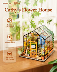Rowood Cathy's Flower House interior view reveals a cozy display space